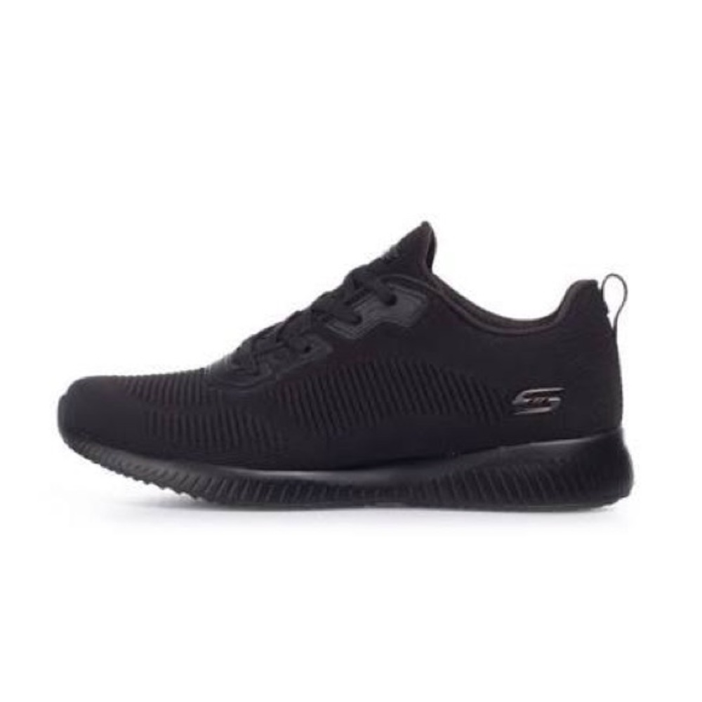 Women’s Skechers BOBS Memory Foam All Black Sneakers- Size 6.5 - Picture 3 of 12